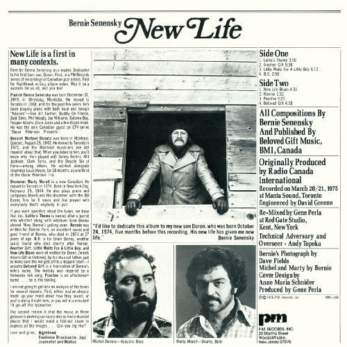 画像1: CD   Bernie Senensky バーニー・セネンスキー / New Life