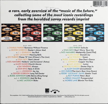 画像2: ［SAVOYレコード生80周年企画 注目作品］2枚組CD VARIOUS  ARTISTS   / The Birth of Bop: The Savoy 10-Inch LP Collection