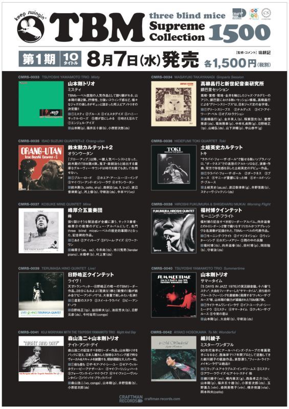 画像: 【three blind mice Supreme Collection 1500】CD  鈴木 勲   ISAO SUZUKI  /  ORANG-UTAN オランウータン 