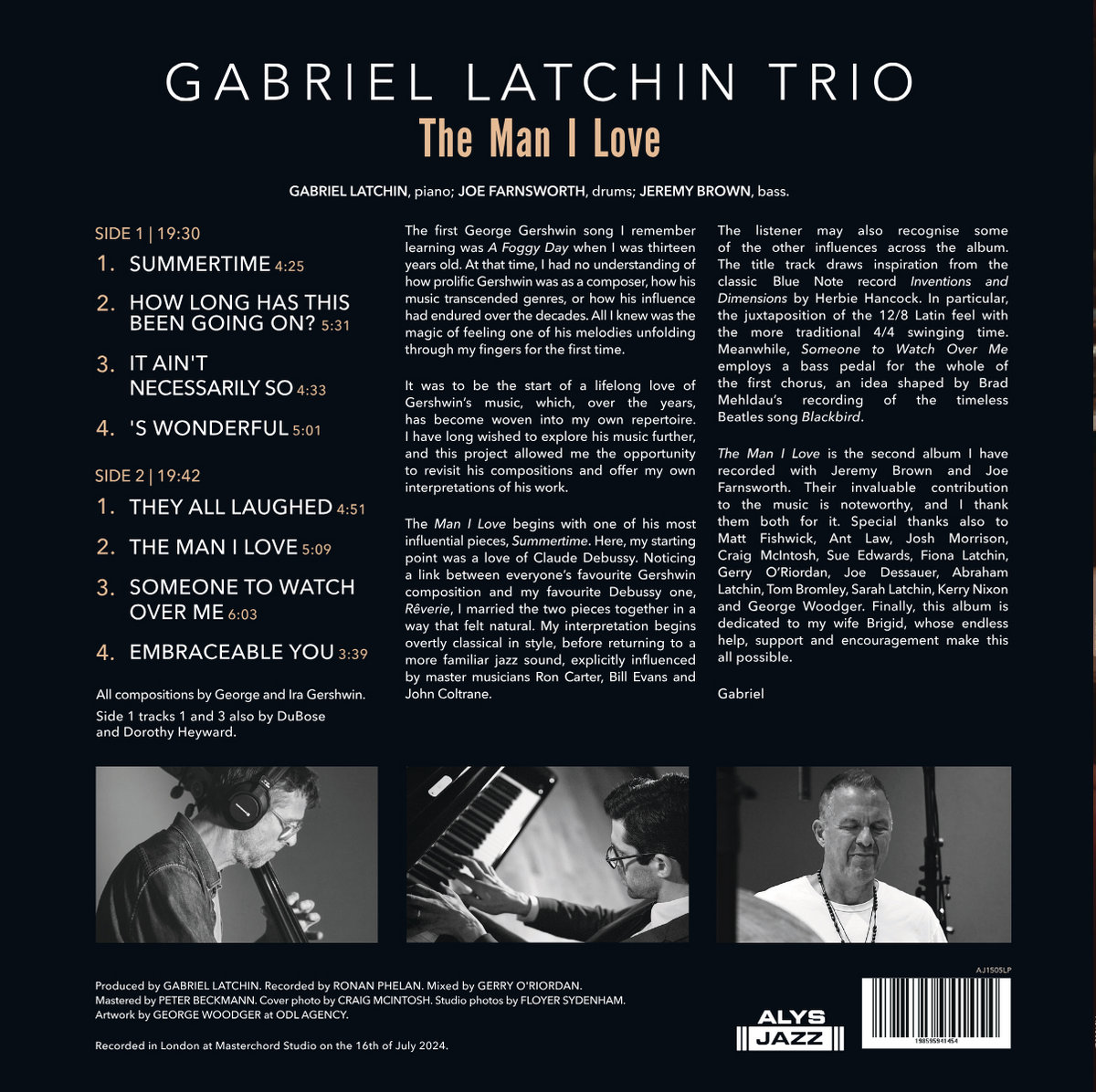 Gabriel Latchin Trio / The Man I Love 