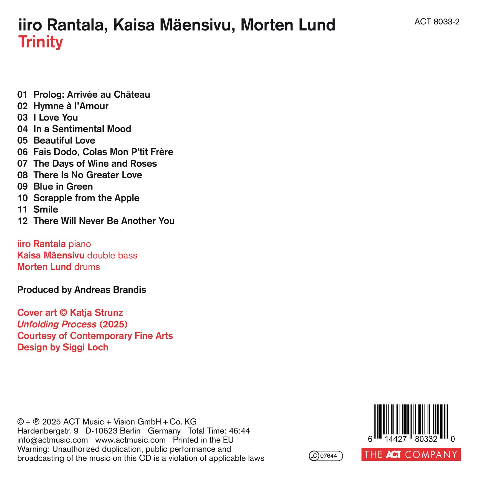 Iiro Rantala, Kaisa Mäensivo, Morten Lund / Trinity