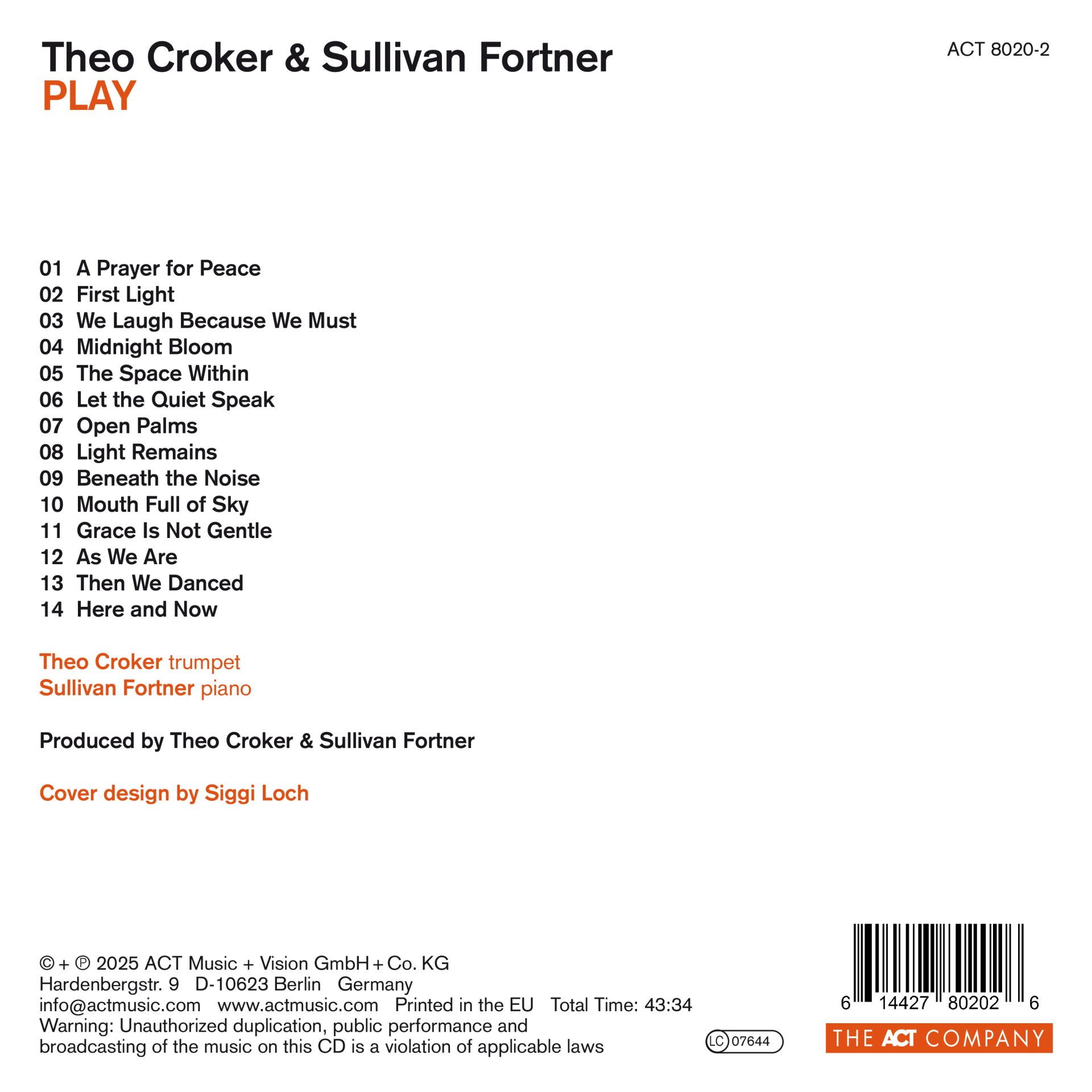 Theo Croker, Sullivan Fortner / Play