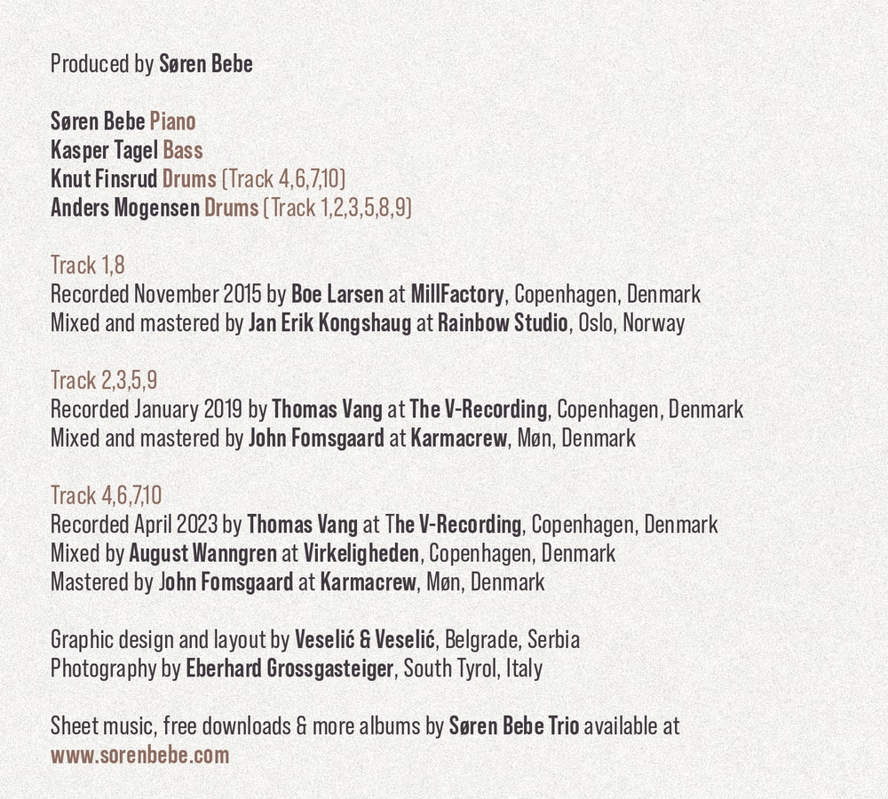 Søren Bebe Trio / First Song