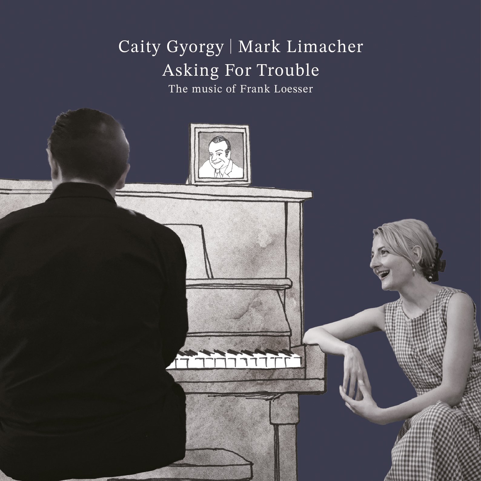 画像1: 国内盤CD　CAITY GYORGY - MARK LIMACHER ケイティ・ジョージ / ASKING FOR TROUBLE - The music of Frank Loesser 私とピアノとフランク・レッサー     落ち着いた中にもハキハキとした快活さや凛々しさをよぎらせる背筋の伸びた鮮度抜群のリリカル歌唱、益々絶好調! 