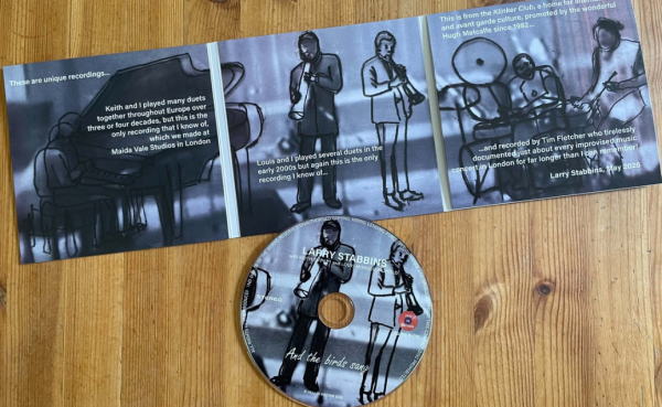 画像2: CD LARRY STABBINS ラリー・スタビンス / And the birds sang... duets with Keith Tippett and Louis Moholo-Moholo  Jazz In Britainがまたも発掘！ラリー・スタビンズが二人の相棒と紡いだ秘蔵のデュオ集！  