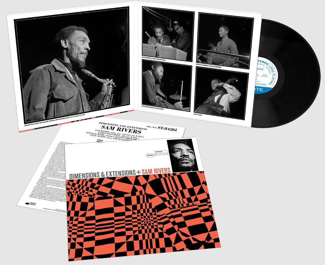 画像2: 【TONE POETSシリーズ】完全限定輸入復刻 180g重量盤LP  Sam Rivers サム・リヴァース  /   Dimensions & Extensions   ピアノを排した漆黒のインナー・パッション。幾何学的なコンポジションに宿るフロント4管の生々しい響き。   