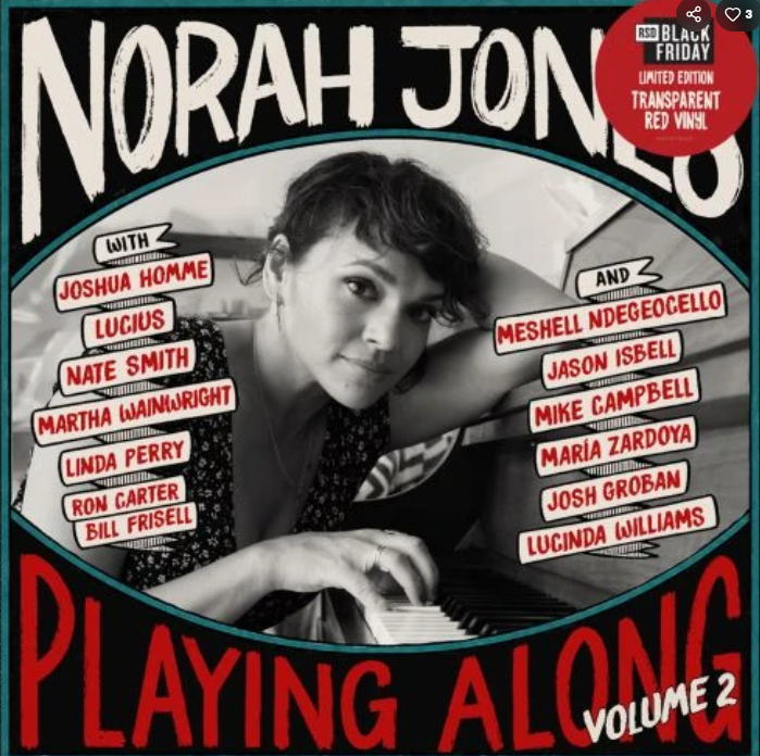 画像1:  【RECORD STORE DAY 限定LP】 限定透明レッド・カラーLP盤  Norah Jones ノラ・ジョーンズ / Playing Along (Volume 2)   ャズ・スタンダードからロックの名曲まで。ノラ・ジョーンズと多彩なアーティストが交わす音楽の対話。  