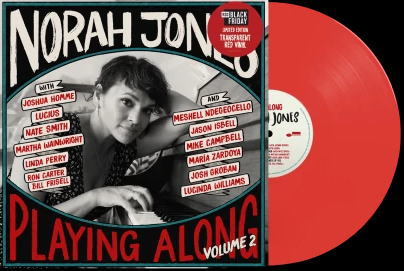 画像2:  【RECORD STORE DAY 限定LP】 限定透明レッド・カラーLP盤  Norah Jones ノラ・ジョーンズ / Playing Along (Volume 2)   ャズ・スタンダードからロックの名曲まで。ノラ・ジョーンズと多彩なアーティストが交わす音楽の対話。  