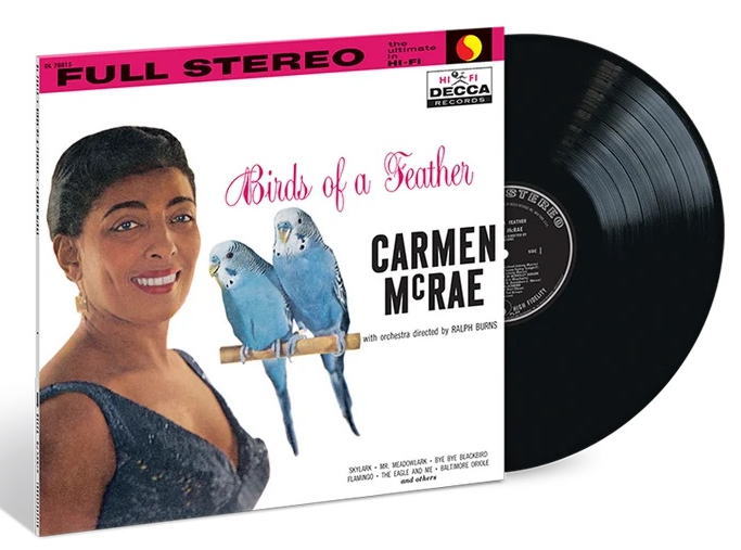 画像1: 【VERVE VAULT】完全限定輸入復刻盤  180g重量盤LP  Carmen McRae カーメン・マクレエ  /  Birds of a Feather   洗練された歌声、華やかなオーケストラ。カーメン・マクレエの魅力が花開く一枚。  