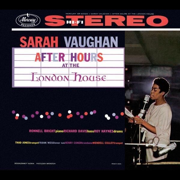 画像1: SHM-CD  SARAH VAUGHAN サラ・ヴォーン /  AFTER  HOURS  AT  THE  LONDON  HOUSE  アフター・アワーズ・アット・ザ・ロンドン・ハウス